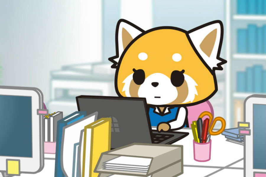 series de animación en Netflix aggretsuko