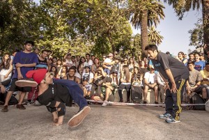 Competencia de breakdance con los mejores de Chile