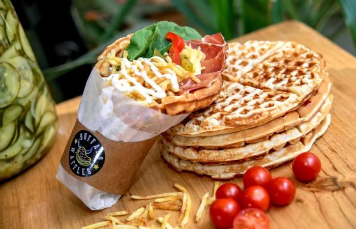 Buffalo Waffles: ya puedes probar la versión vegana de tu waffle favorito