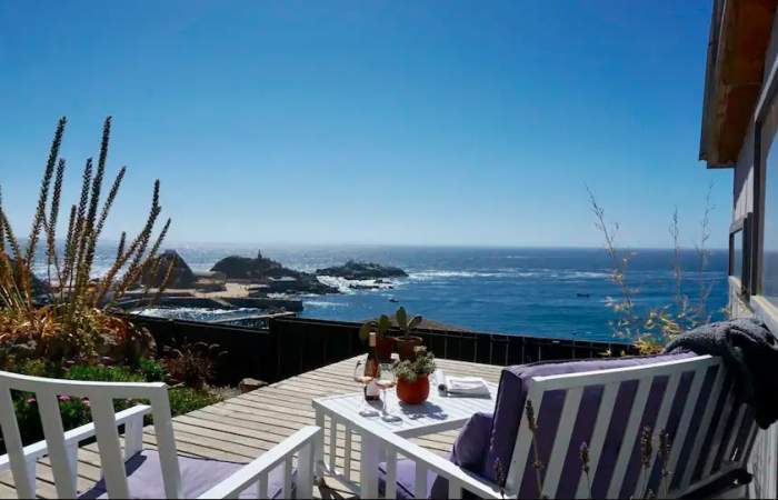 Un Airbnb en Quintay ideal para escaparse en pareja y disfrutar de insuperables vistas al mar