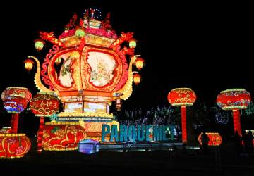 Ya partió Lantern Festival, el asombroso festival de luces de China en el Parque de la Familia