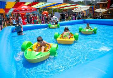 Summer of fun: el evento con juegos inflables que refresca el Parque Araucano