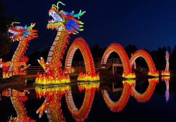 Ya partió Tianfu, el nuevo festival de luces chinas en Santiago